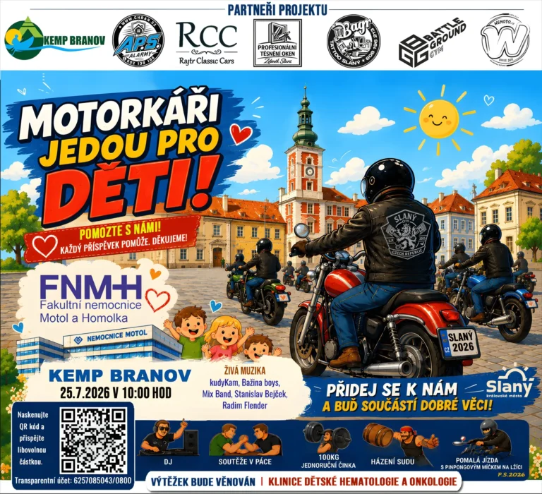 Motorkáři jedou pro děti z Motola