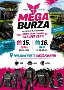 Mega burza motorkářského oblečení